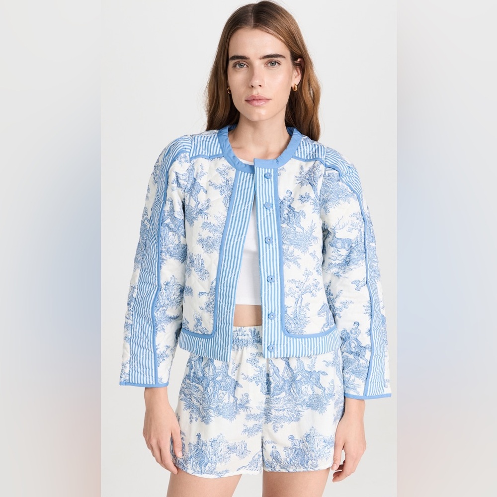 Clare V. Lilou Jacket Toile Small